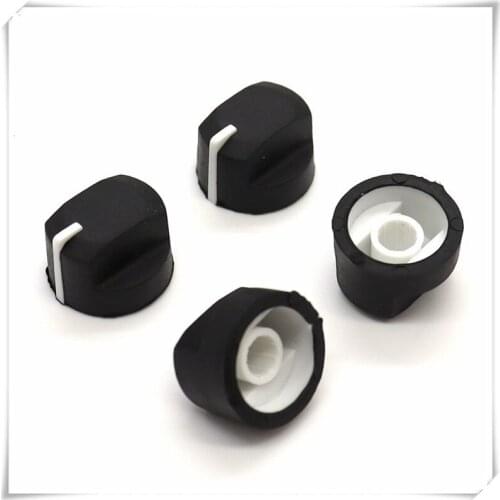 5 Pieces Soft Rubber Flower Shaft Knob Diameter 21.5mm Height 12mm Potentiometer Encoder Knob Gear Shaped Inner Hole 6mm