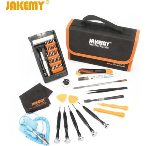 JAKEMY Repair Tools Kit Ferramentas Screwdriver/Metal Spudger/Oily Pen/Absorb Operating Mat For Computer Mobile Phone Furniture