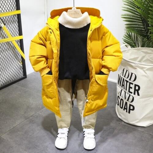 2019 Winter New Toddler Clothes Baby Boys Down Jacket Warm Coats Kids Sweatshirt Clothing Sets Kids Boys Casual Velvet Down Suit