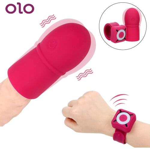 OLO 7 Speed Penis Vibrator Cock Extender Enlargement Lasting Trainer Penis Head Massage Delay Ejaculation Sex Toys for Men
