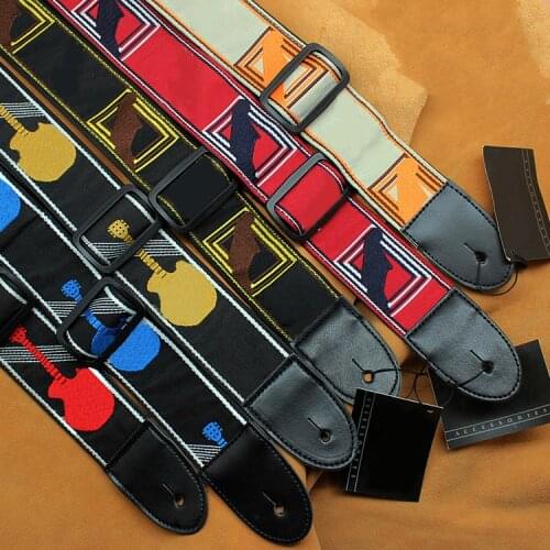 Guitar strap jacquard webbing embroidery guitar strap electric guitar folk guitar universal guitar strap electric guitar parts