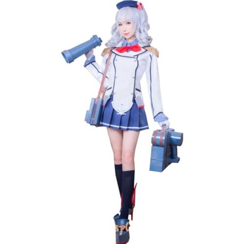 Kantai Collection Kancolle Cosplay Light Cruiser Kashima Cosplay Costume Sailor Uniform Navy Uniform Naval Officer Uniform