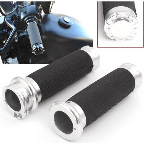 Universal Motorcycle Handle bar 1"25mm Handlebar Hand Grips For Harley Sportster XL 883 1200 Touring Dyna Softail 1996-up