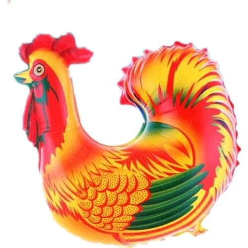 Animal Balloon Red Rooster Foil Balloons Children Birthday Classic Toys Ballon Helium Party Decorations Baloes Cock Ballon