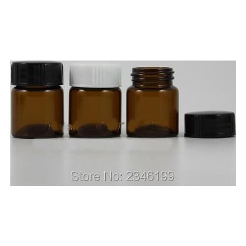 10G 10ML Cosmetic Cream Bottle Empty Brown Color Glass Container, Amber Cream Jar, Small Cream Sample Packing Jar, 50pcs/lot
