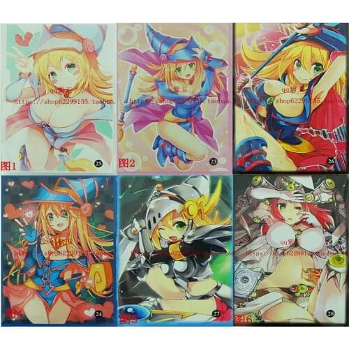 100pcs/lot 62x89mm Board Games anime image Card Sleeves for Japanese girls Cards protector for Yu-Gi-Oh cards