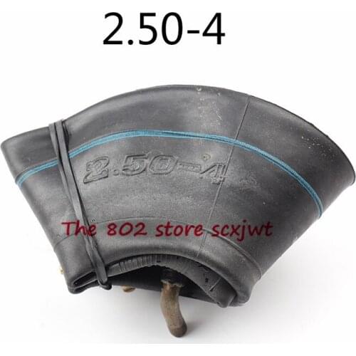 Lightning Delivery 2 Pcs 2.50-4 Inner Tube 2.50-4 Inner Tire Metal Valve Tube for Gas & Electric Scooter Bike Motorcycle Tyre