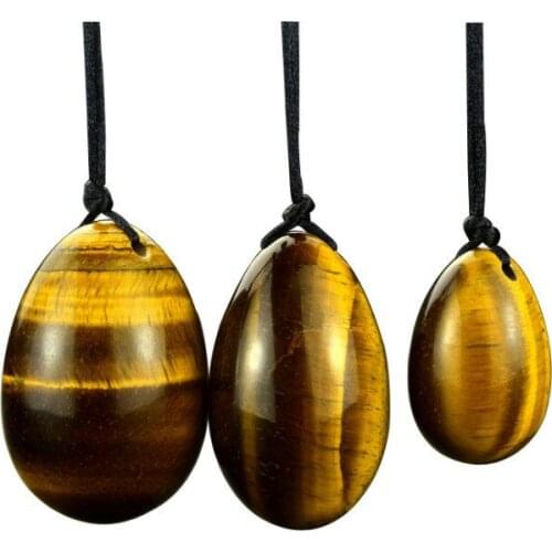 3Pcs/Set Natural Chinese Xiu Yan Jade Egg Drilled Yoni Ball For Kegel Exercise Pelvic Floor Muscle Trainer For Women Health Care