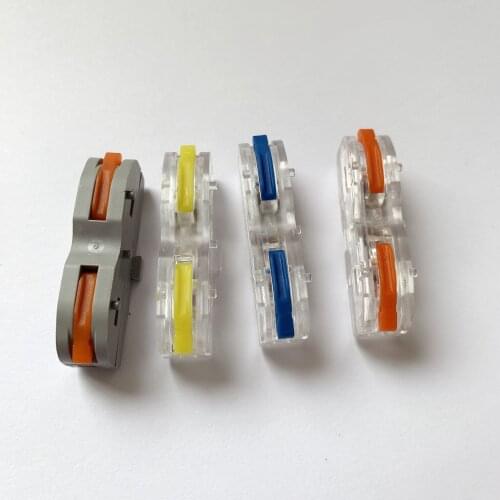 5PCS PCT-2-2 SPL-1 Compact Wire Wiring Connector type Conductor Terminal Block With Lever 0.08-2.5mm2 SPL-2 3