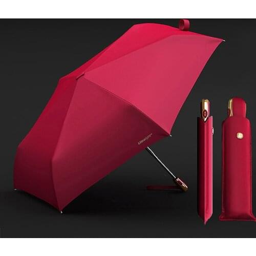 Automatic Flat umbrella Creative 6K Folding UV Protection Parasol Umbrella Ultra-Light Portable Sunscreen Luxury Sunny Umbrellas