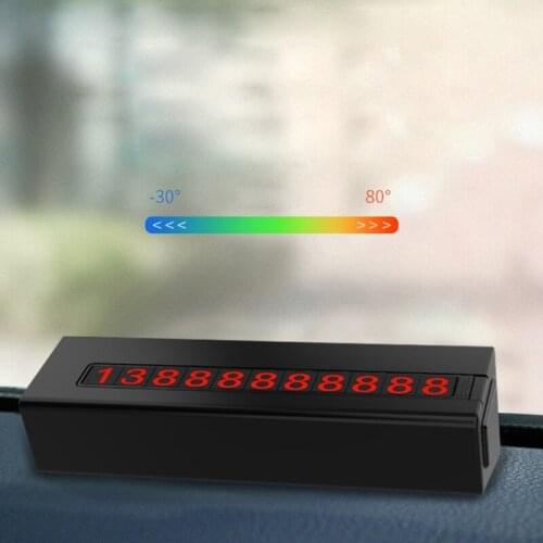 Car Stickers Temporary Parking Card Telephone Number Holder Auto Park Mobile Phone Number Plate Car Numbers Stickers