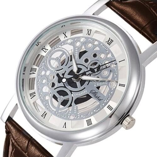 Hot Sale Hollow Silver Gold Watch hodinky Men Women Fashion Skeleton Quartz Watch Gift Clock ceasuri Drop Shipping Reloj Mujer