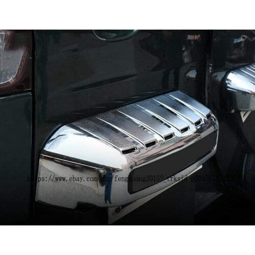 For Toyota Prado Fj120 2003-2009 ABS Chrome Rear Trunk License Plate Cover Trim