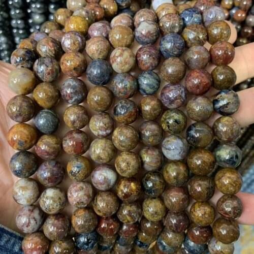 Pietersite stone beads natural gemstone beads DIY loose beads for jewelry making strand 15" wholesale