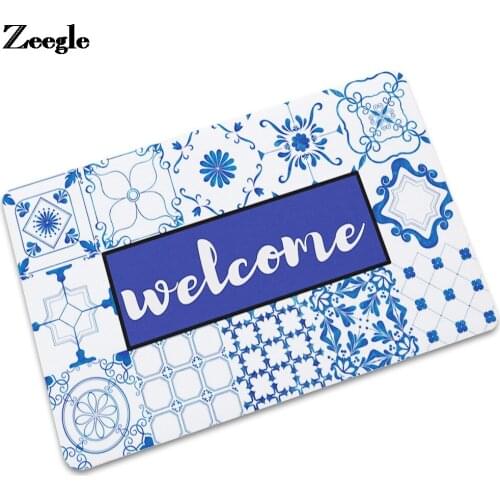 Waterproof Rubber Door Mat Living Room Carpet Mat Kitchen Rugs Bathroom Door Mat Non-Slip Outdoor Welcome Mat Bedroom Rugs