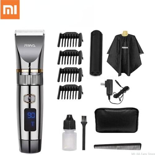 Xiaomi RIWA Electric Hair Clipper RE-6501T Cordless Barber Full Set For Man Barber Hair Trimmer Led Display hair clipper
