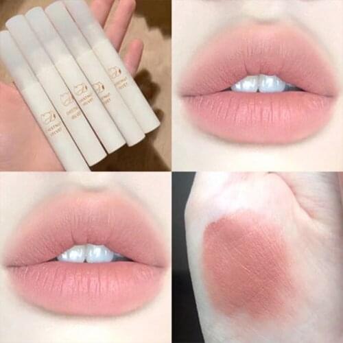 Matte Velvet Liquid Lipstick Long Lasting Lip Gloss Chestnut Lip Glaze Makeup Women Cosmetics Gift for Birthday