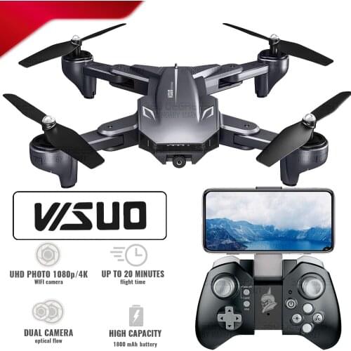 Original Visuo XS816 RC Drone 4K/1080P Dual Camera WIFI FPV Drones Gesture Shooting Professional Selfie Drone