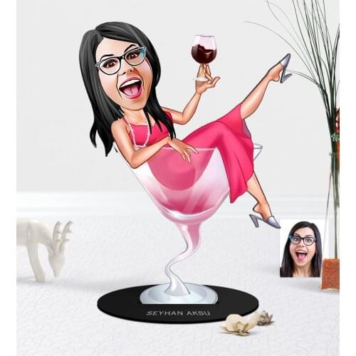 Personalized Women 'S Patroniçe Cartoon Wooden Trinket-1 Souvenir Special Occasions Home Business Place Reliable Quality Decoration