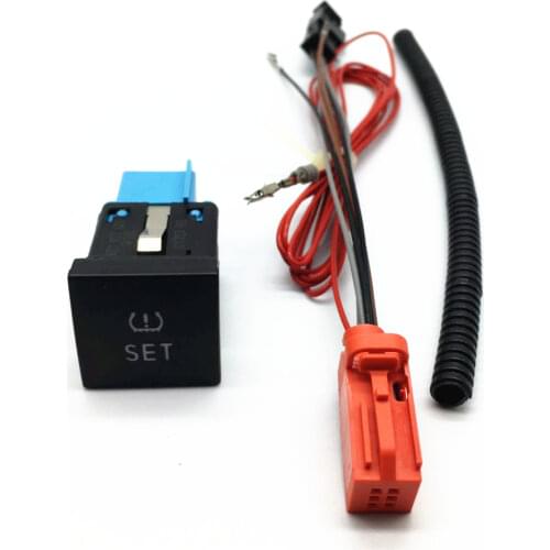 Tpms Tire Tyre Pressure Monitoring Warning Switch Button&cable For VW Passat Golf 6 MK6 Jetta 5 MK5 Polo Touran Beetle 56D927121