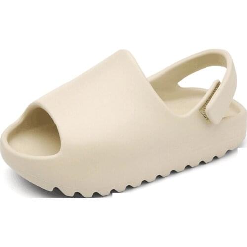 Size24~35 Slides Girls Boys Baby Fluffy Bear Slippers Sandal Flat Shoes For Kids Toddler Designer Shoes Sandals Pantufa Infantil