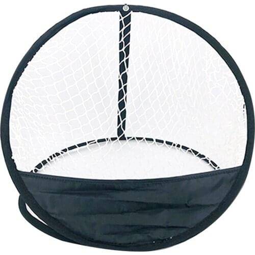 Foldable Golf Chipping Net Collapsible for Outdoor & Indoor Practice, Black Golf Chipping Net for Beginners