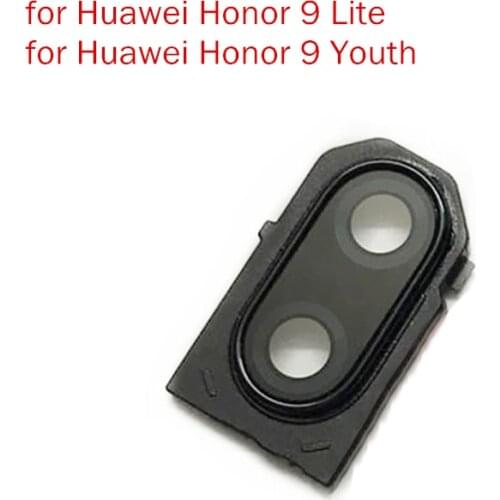 For Huawei Honor 9 Lite Back Camera Glass Lens with Frame Main Rear Camera Lens with Frame for Honor 9 Youth Repair Spare Parts