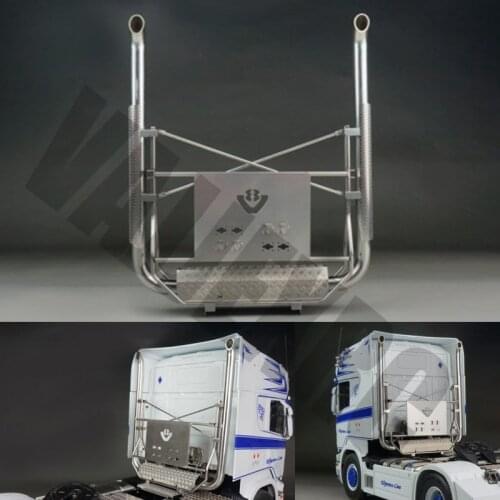 V8 Style Simulation Exhaust for Tamiya 1/14 Remote Control Scania Tractor Truck R620 R470 56323