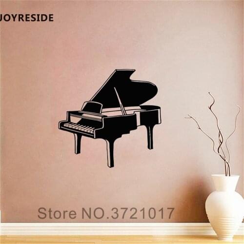 JOYRESIDE Piano Music Wall Decal Vinyl Musical Instruments Sticker For KidsDecoration Art Decor DIY Bedroom Living Room DIY A179