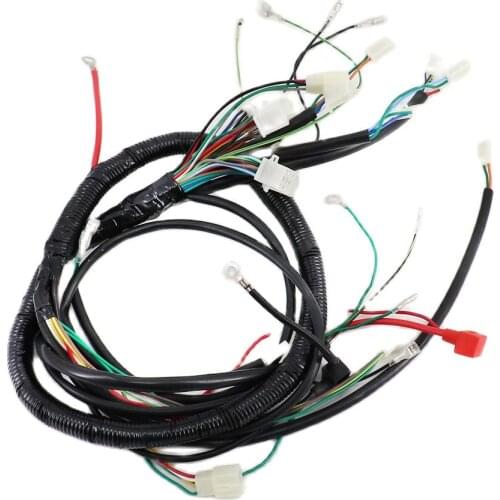 Wiring Harness Assembly Motorcycle Circuit Assembly for Scooter Wiring Kit for ATV Electric Start Quads For 200cc 200