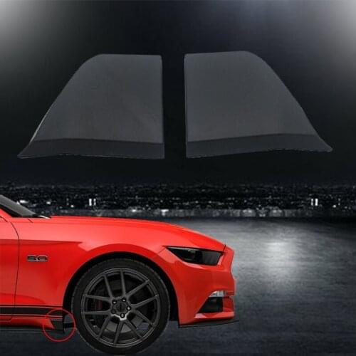 1pair ABS Plastic Black Modified Car Body Side Skirt Rocker Winglet Anti-Scratch Wings Bumper Sticker For Ford Mustang 2015-2018