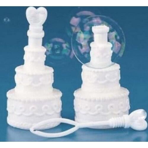 100pcs Cake Empty Bubble Soap Bottles Wedding Birthday Party Decoration Event Festival Supplies free shipping