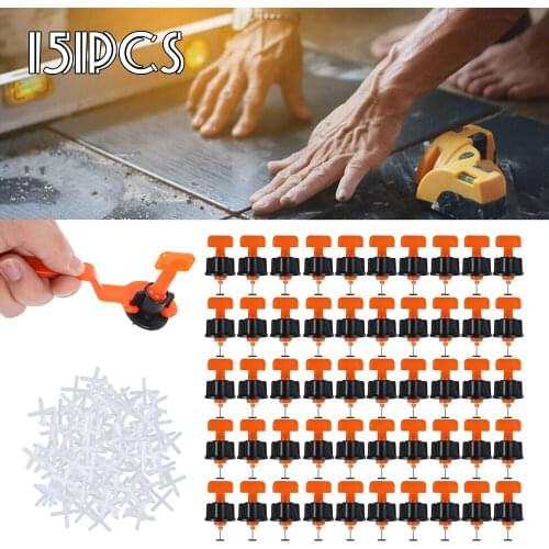 151Pcs /set Level Wedges Tile Spacers For Flooring Wall Tile Spacer Carrelage Tile Leveling System Leveler Locator Spacers Plier