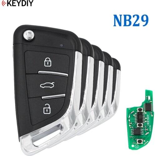 5PCS,Multi-functional Universal Remote Key for KD900 KD900+ URG200 KD-X2 NB-Series ,KEYDIY NB29 (all functions Chips in one key)