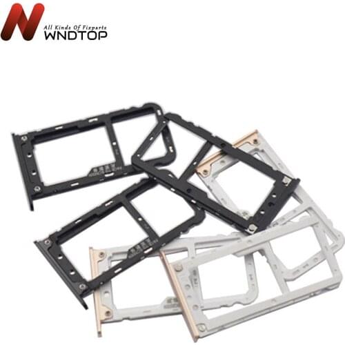 SIM Card Tray Socket Slot Holder Adapters For Xiaomi Redmi Note 5 / Note 5 Pro Sim Cards Adapters Phone Replacement Spare Parts