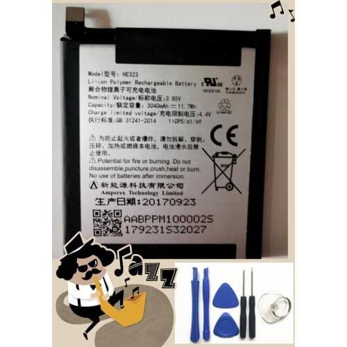 3.85V Original Quality HE323 Battery for Essential Phone PH-1 3040mAh With Tools for gift