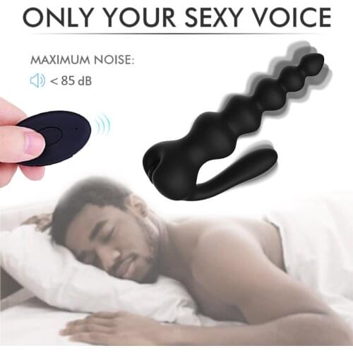 Wireless Vibrating Male Prostate Massage Anal Plug ButtPlug G-Spot Stimulate Silicone Vibrator Sex Toys For Man Gay