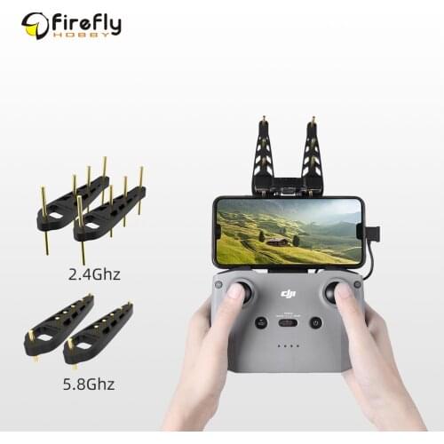Sunnylife 2Pcs Yagi Antenna 5.8Ghz/2.4 Ghz Drone Remote Controller Signal Booster Range Extender for Mavic Air 2/Mini 2