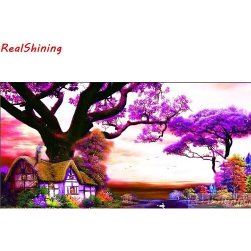 Large size 5D Diy Diamond Painting Cross Stitch full Square Diamond Embroidery Beautiful tree picture for room Decor H2066