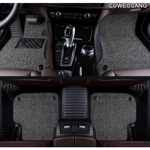 CUWEUSANG Car floor mats for Skoda octavia fabia rapid superb kodiaq yeti KAROQ KAMIQ car foot ma styling car accessories