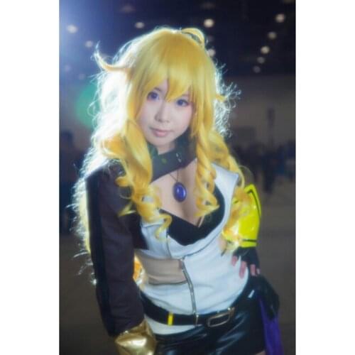 Yang Xiao Long 75cm Long Blonde Yellow Styled Heat Resistant Cosplay Costume Wig