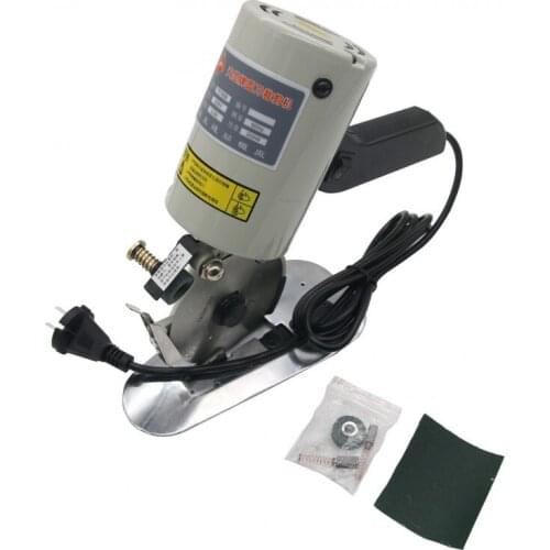 220V 200W 90mm Blade Electric Cloth Cutter Fabric Cutting Machine Leather Cut Device Round Scissors