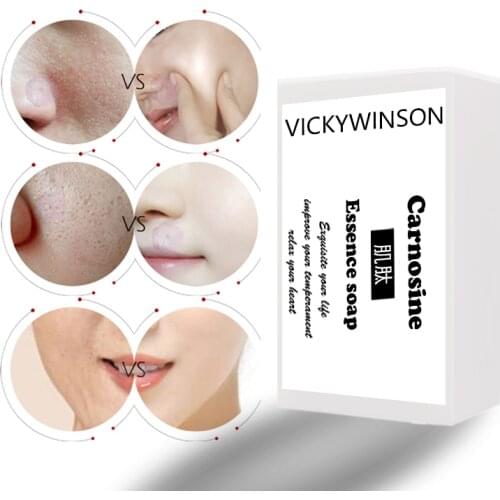 Carnosine essence handmade Soap 50g Amino acid silk de-mite soap moisturizing oil control cleansing to face cleansing face