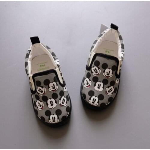 Disney Daisy Mickey Minnie Toddler Canvas Shoes Baby Boys Girls Sneakers 1-7 Years Spring Soft Casual Shoes Infant First Walkers