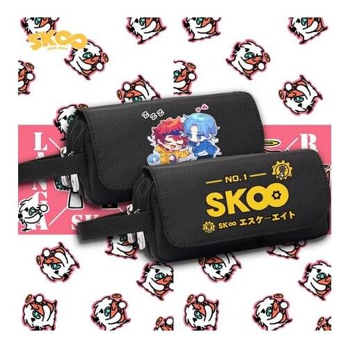 Anime SK8 the Infinity SK EIGHT LANGA MIYA Fashion Pen Bag Stationery Student High Capacity Pencil Case Storage Bag Cosplay Gift