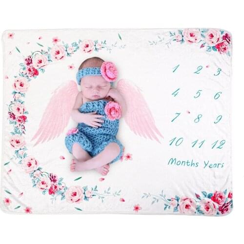 Baby photography blanket Baby photography background cloth Newborn photography milestone prop blanket