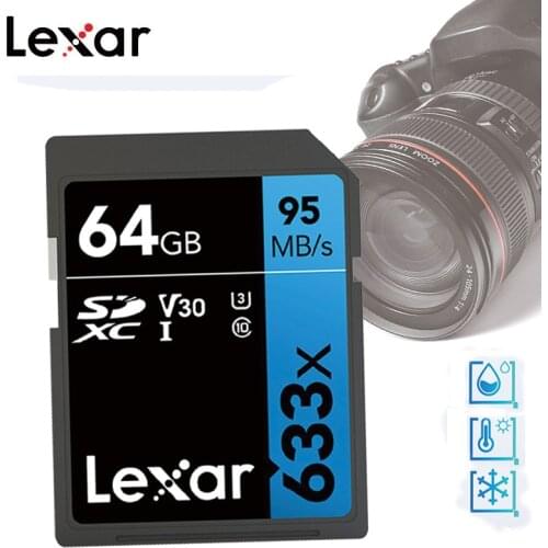 Original Genuine Flash SD Memory Card Professional 3D 4K Video Camera 1080p HD High Speed 95M/s 32GB 128GB 64GB SDHC 633x Card