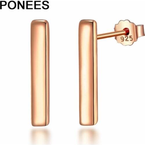 PONEES Women's Silver Earrings