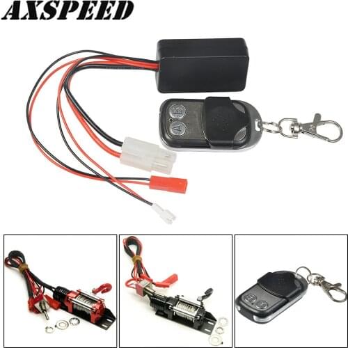 AXSPEED Automatic Winch Control System Wireless Remote Receiver Winch Control Set for 1:10 Axial SCX10 TRX4 RC Crawler Car Parts