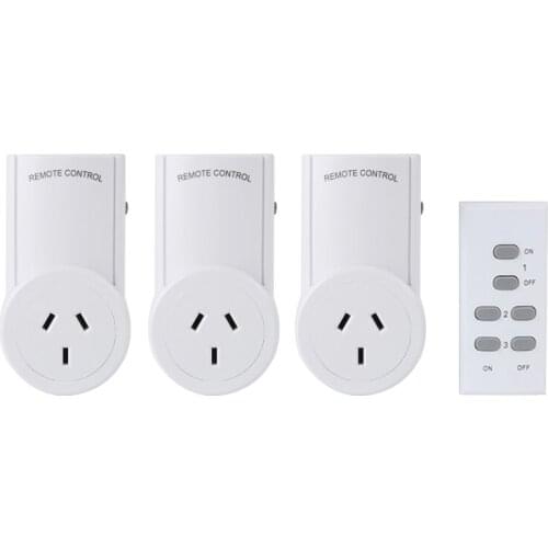 Smart Plug Au Remote Control Wireless Socket Australian Switch Home Appliance Plug(3 Socket+1 Remote)